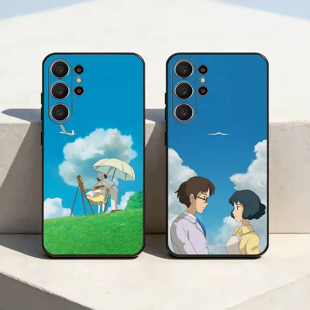 Фото Черный мягкий силиконовый чехол для телефона Classic Anime T-The Wind Rises для Samsung Ultra S26, S24, S21, S22, S23, S30, Plus, Lite №1