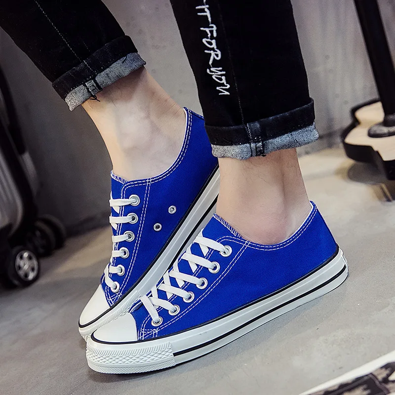 Student Shoes Women Men Girls Sneakers Ladies Flat Lace-Up Zapatillas Shoes 2023 New Breathable Canvas Casual Mujer Chaussure
