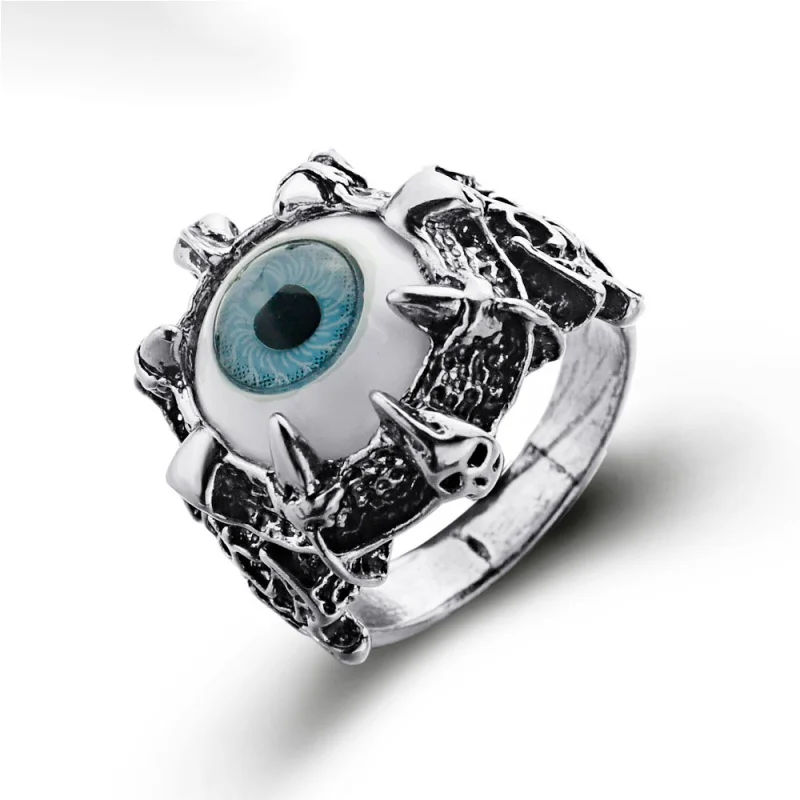 

Unisex Women'S Men'S Punk Eyes Claw Biker Gothic Fashion Ring Size 8 9 10 11 J026