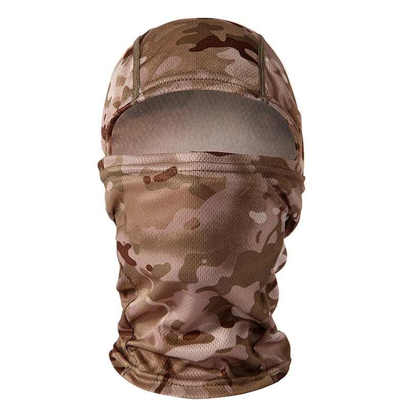 Тактическая маска полного лица с камуфляжем балаклава для военных игр CP Military Hat Охота Велосипед Велоспорт Армия Бандана Шарф на шею.