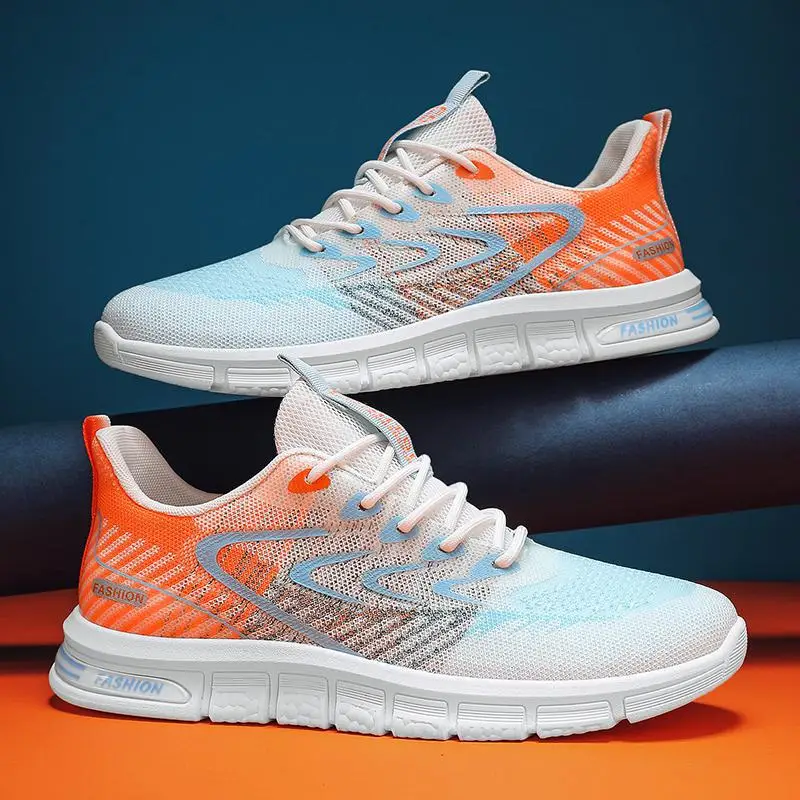 

Men's Shoes 2023 New Autumn Junior High School Student Running Shock Absorption Teen Sneakers Male High School Students