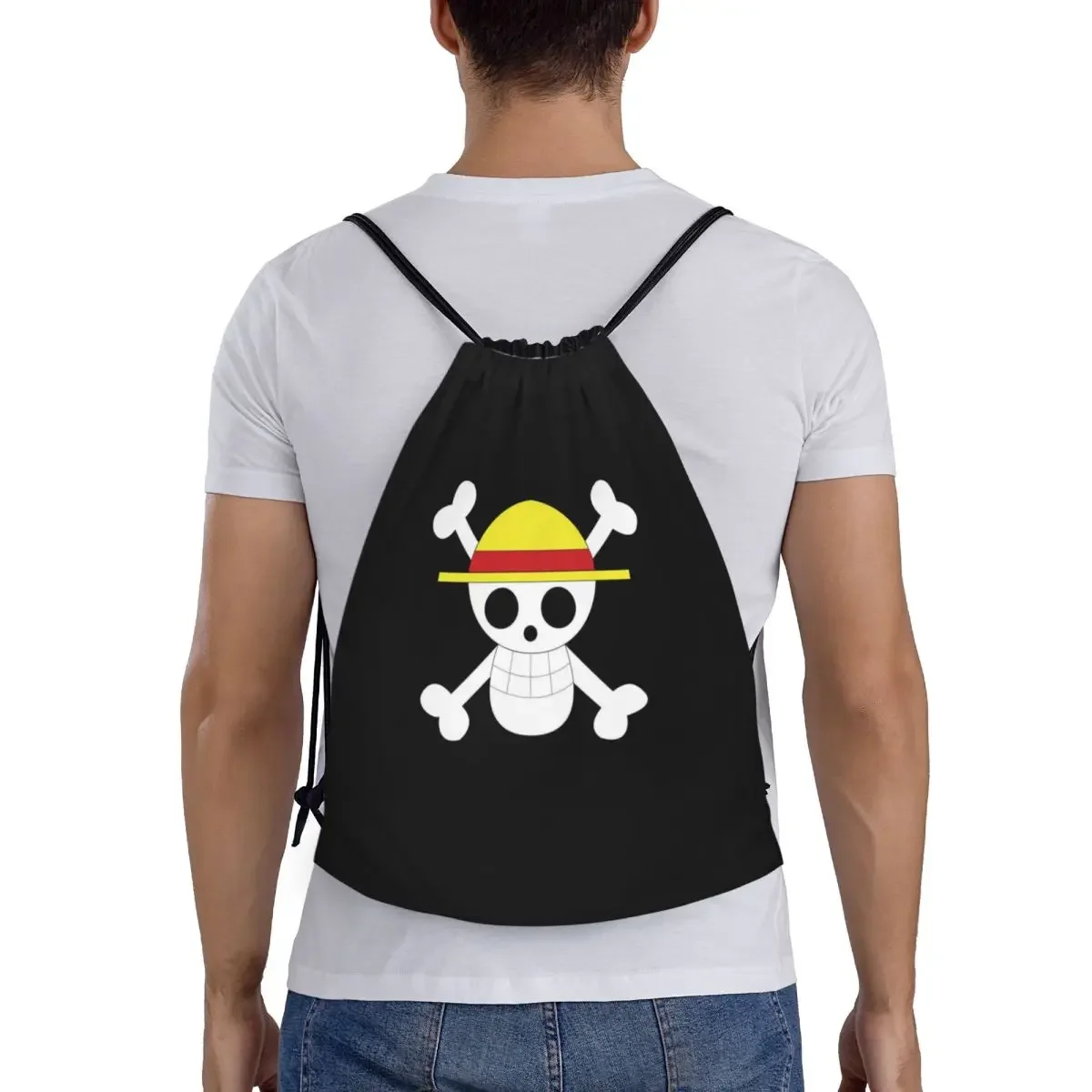 Баскетбольный рюкзак на шнурке с принтом черепа