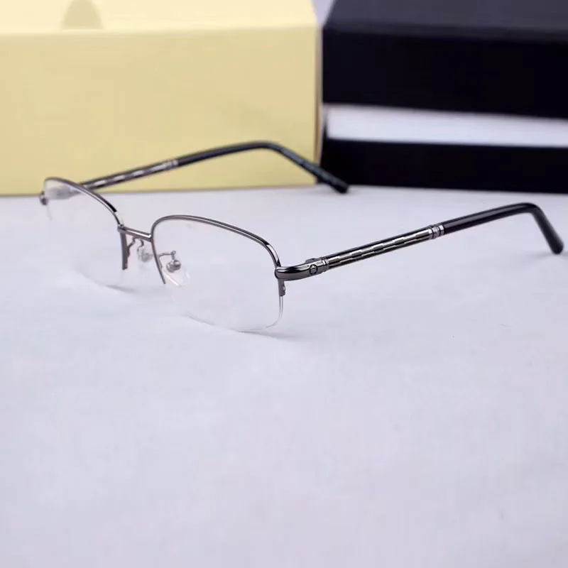

Germany Hexagonal Brand Retro Half-rim Light Glasses New Business Eyewear Myopia Prescription Eyeglasses Frames For Men MB500U