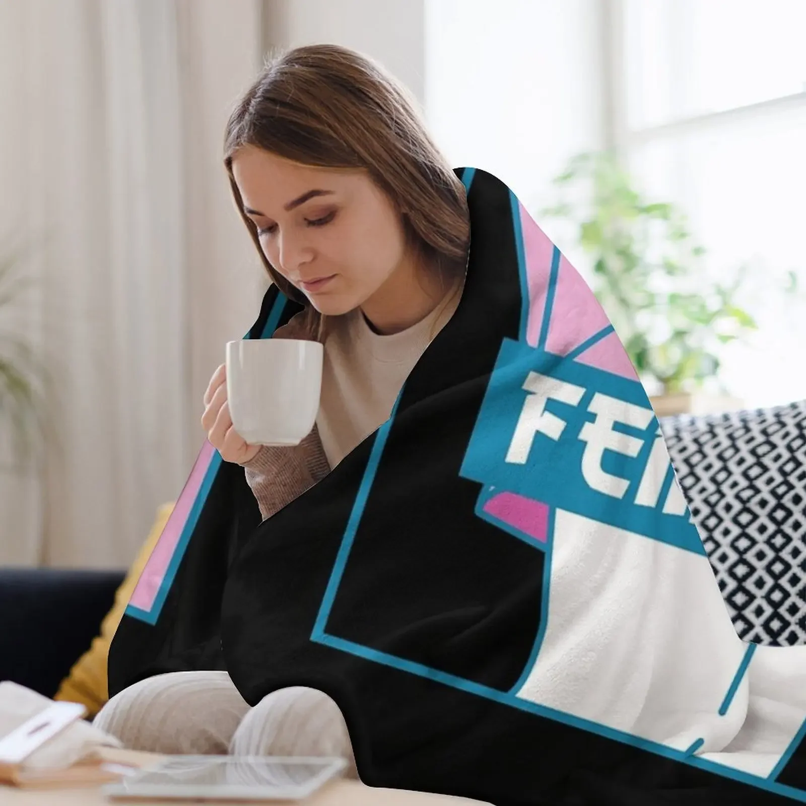 Мягкое плюшевое одеяло Femboy