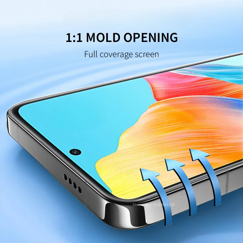 Фото Гибкая Гидрогелевая пленка с полным покрытием для OPPO A78 A38 A58 A18 A98 A60 A59 A79 A77 A57 4G, защитная пленка для экрана, 2-4 шт. №5
