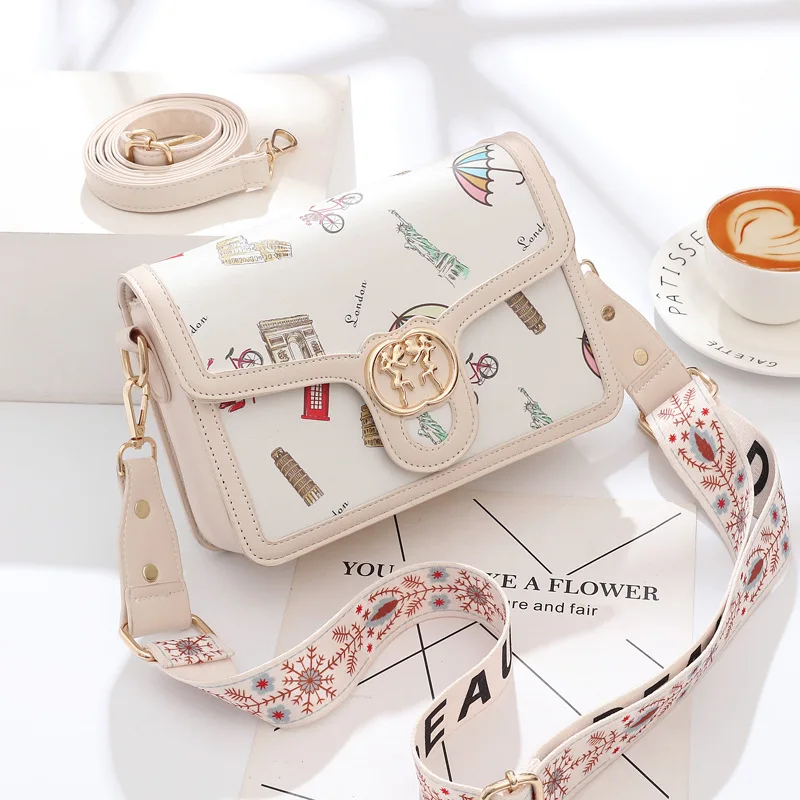 

2022 New Fashion Leisure Single Shoulder Messenger Bag With Foreign Style Women's Small Square Bag