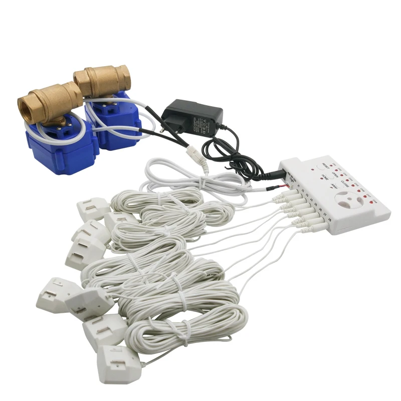 Система оповещения для утечки воды 2 шт. СОЛЕНОИДНЫЕ Клапаны DN20 3/4 дюйма и 8