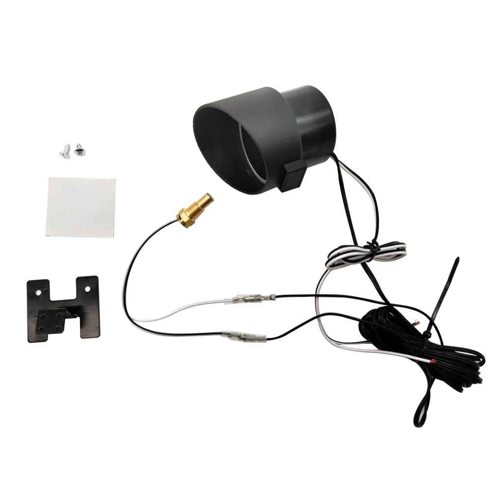 Круглый цифровой вольтметр температуры воды автомобильный термометр 2 в 1 датчик