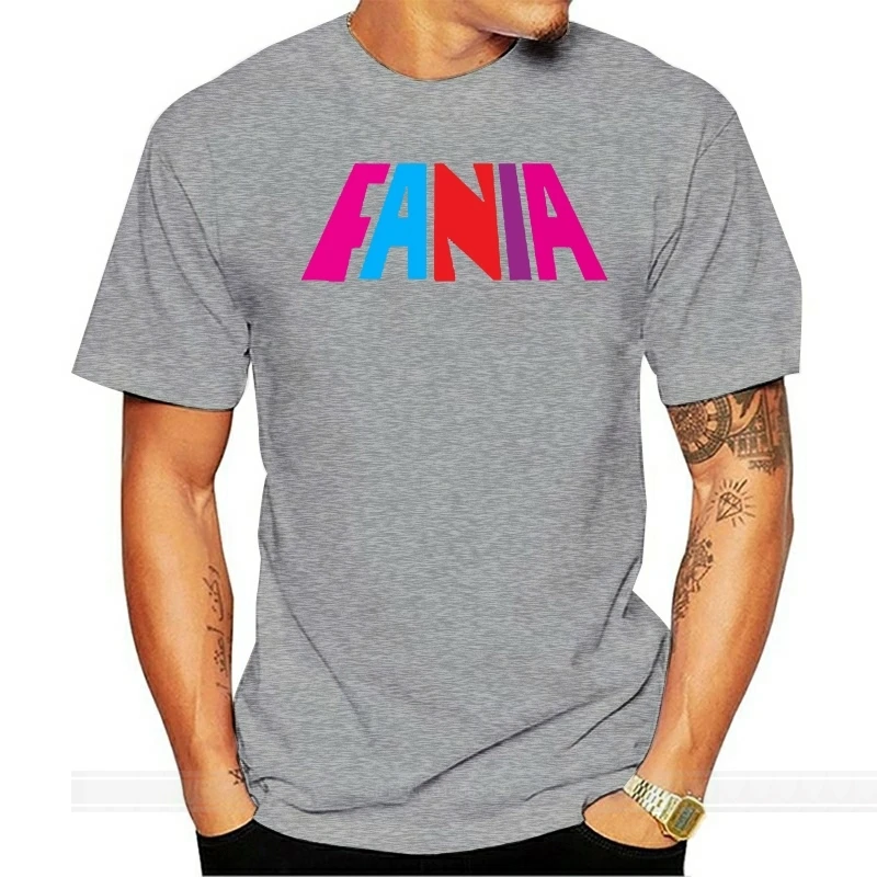 

New Fania Records Music Logo White T-Shirt short slevee fashion t-shirt men cotton brand teeshirt