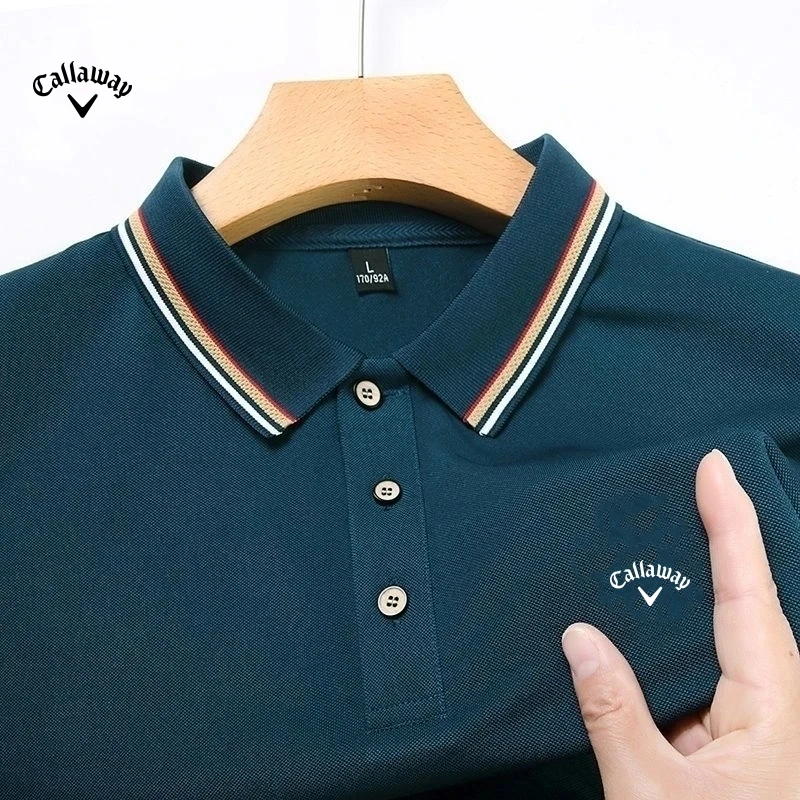 Новая летняя рубашка поло из чистого хлопка с вышивкой роскошная мужская модная