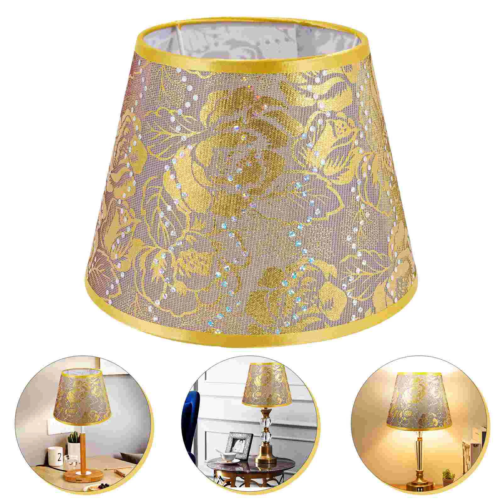 Flower Lamp Shade Linen Lamp Shade Wall Light Shades Chandelier Lamp Shades Fabric Lampshade Floor Lamp Drum Lampshade