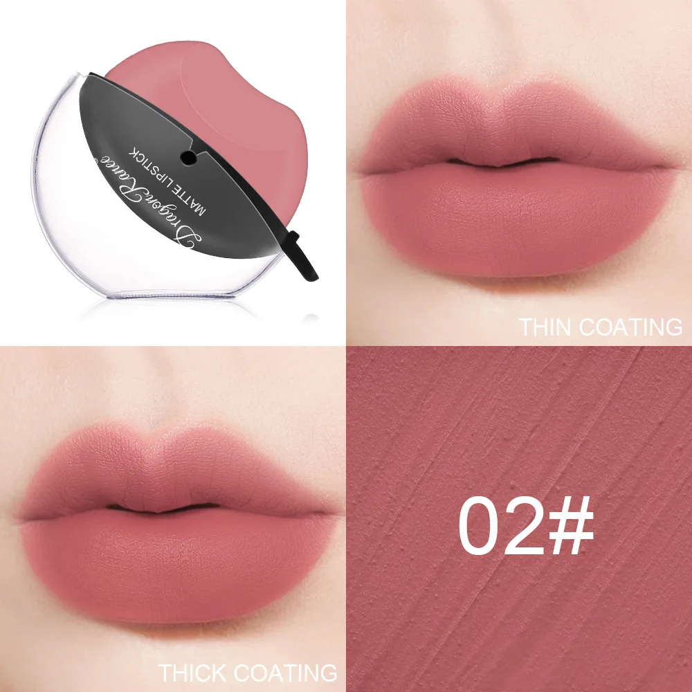 Waterproof Lazy Lip Lipstick Long Lasting Not Easy to Fade Matte Velvet Lipgloss Women Makeup Red Shape Stick Comestics |