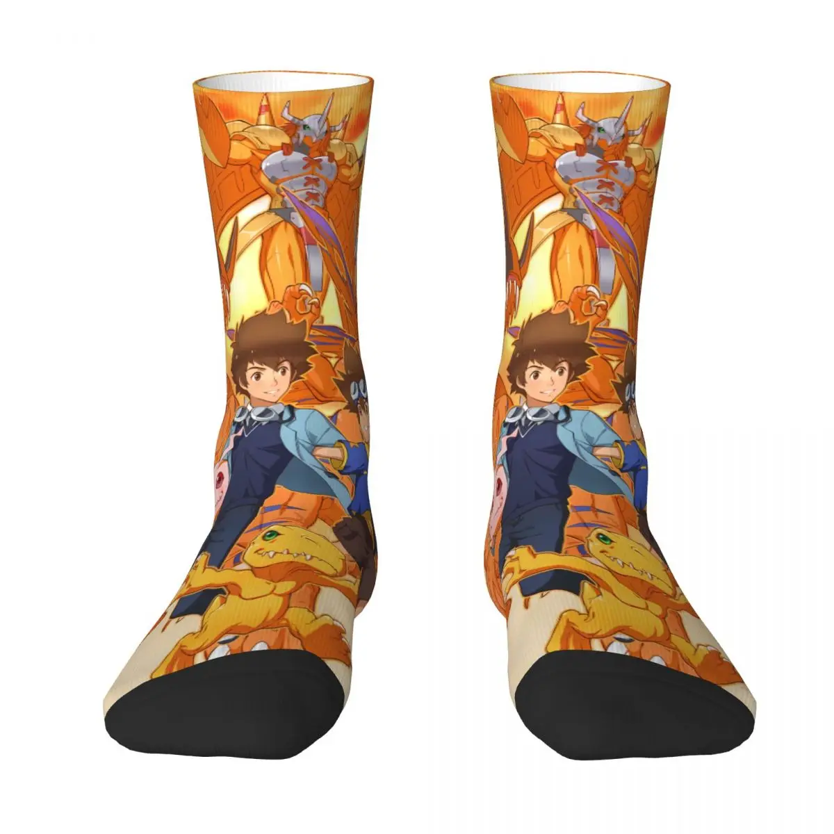 Cool Digimon Adventure Yagami Taichi Anime Sock Socks Men Women Polyester Stockings Customizable Design