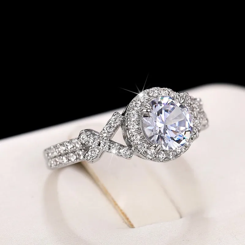 Элегантное женское кольцо на палец CAOSHI, обручальное кольцо с круглым цирконием, модные новые аксессуары в подарок