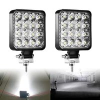 4inch led work light fso flash 6000k 48w 12v for car jeep auto light fog lamp led bar off road 4x4 tractor spotlight truck atv