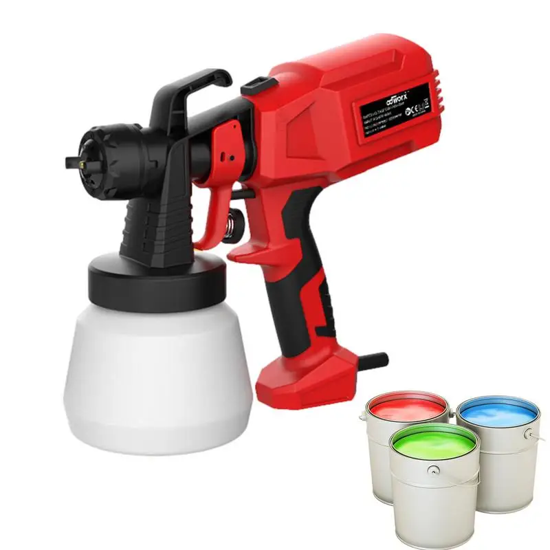 

650ML Electric Spray Cordless Paint Sprayer Auto Furniture Steel Coating Airbrush With Cleaning & Blowing Functions