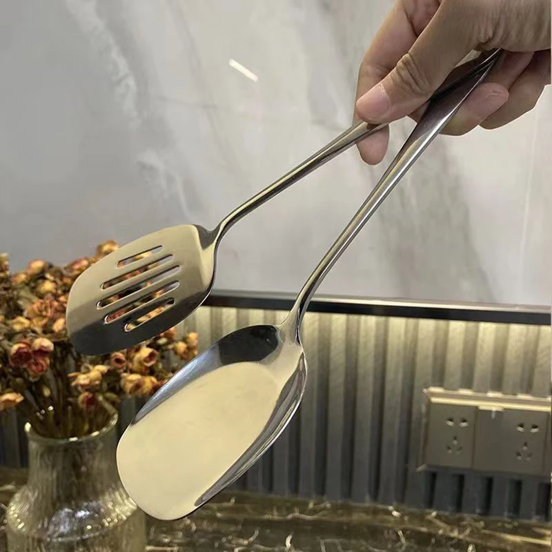 Ложка для овощей из нержавеющей стали дырявая ложка кастрюля лопатка жарения