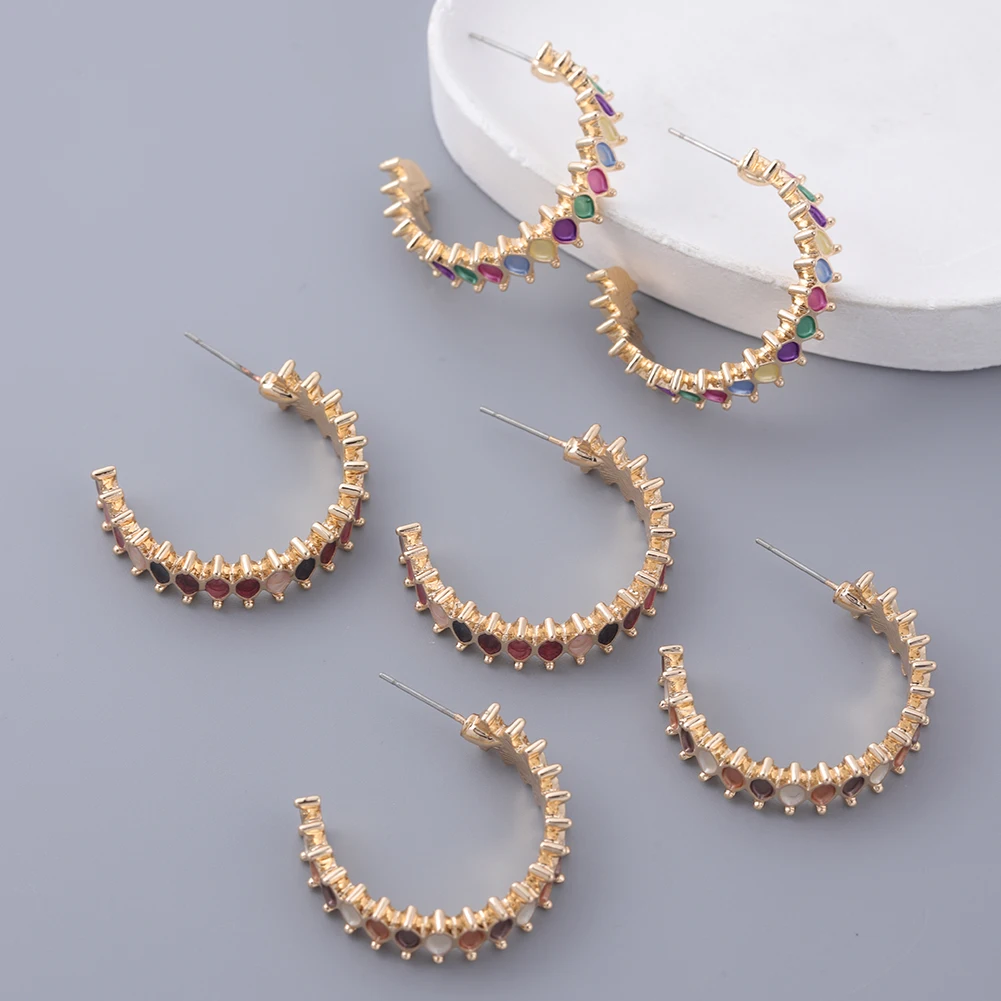 

D&Rui Enamel Style Earrings Fashion Colorful Design New Graduation Ceremony Earrings Accessories Women's Party Gift Earrings