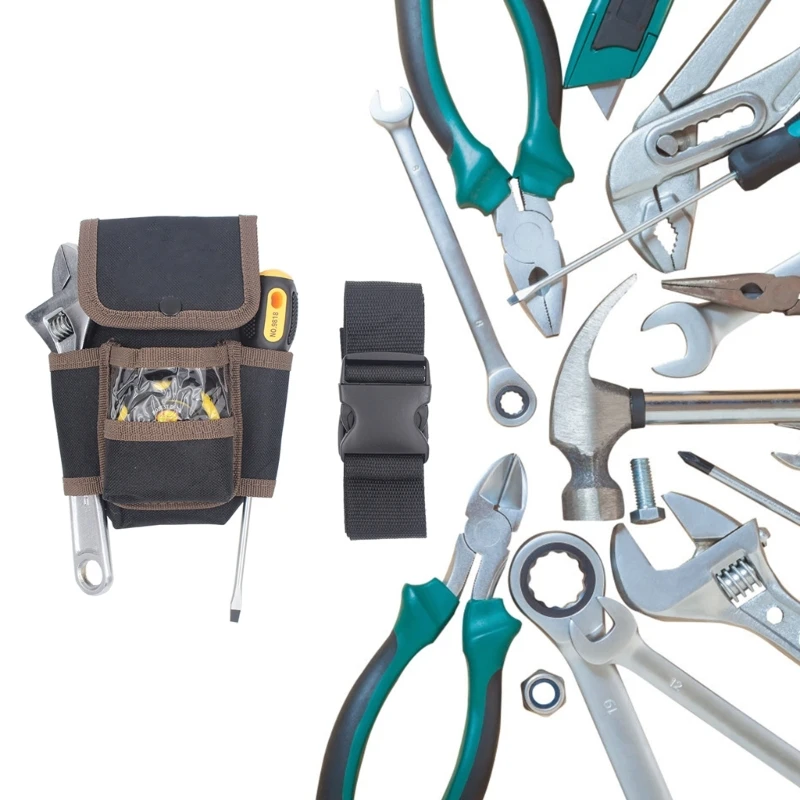 

Multi-functional Waist Pouch Belt Storage Holder Organizer Garden Tool Kits Waist Packs Oxford Cloth Electrician Tools