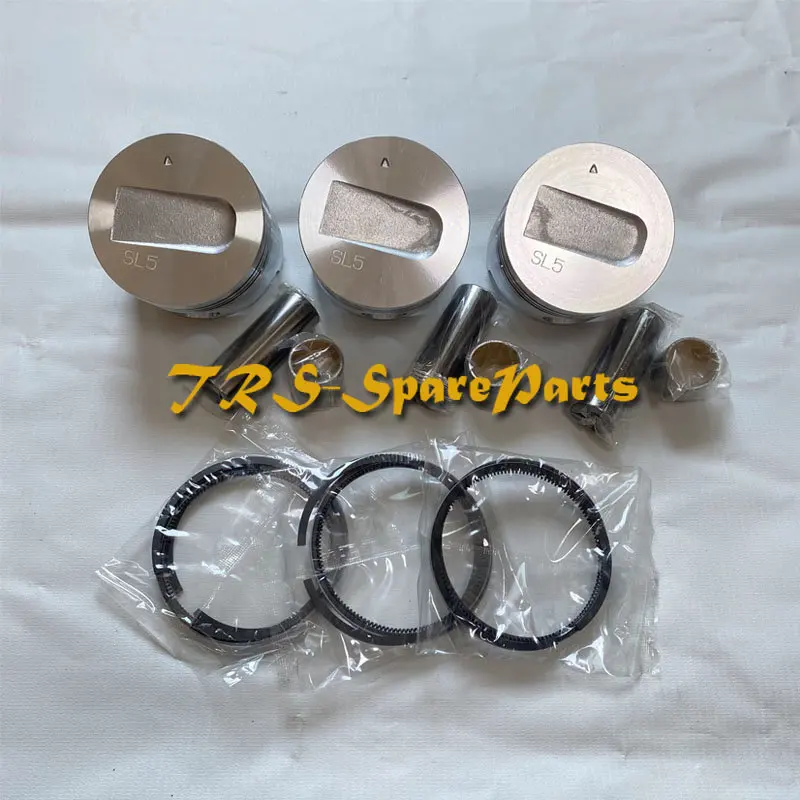 

New 3 x STD S3L Piston Kit & Ring 31N17-06100 for MITSUBISHI S3L2 Engine Peljob EB250 EB300