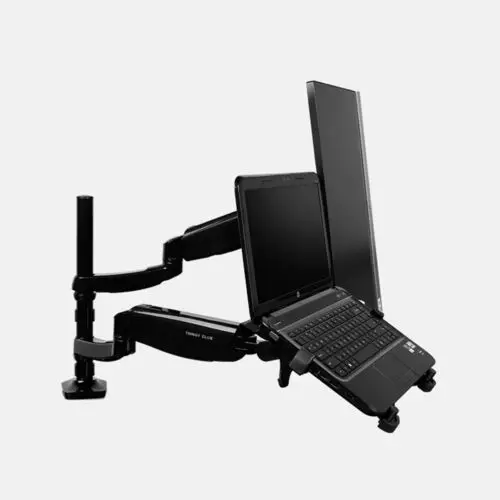

ThingyClub Gas Spring Full Motion Adjustable Laptop & Monitor Dual Arm Stand