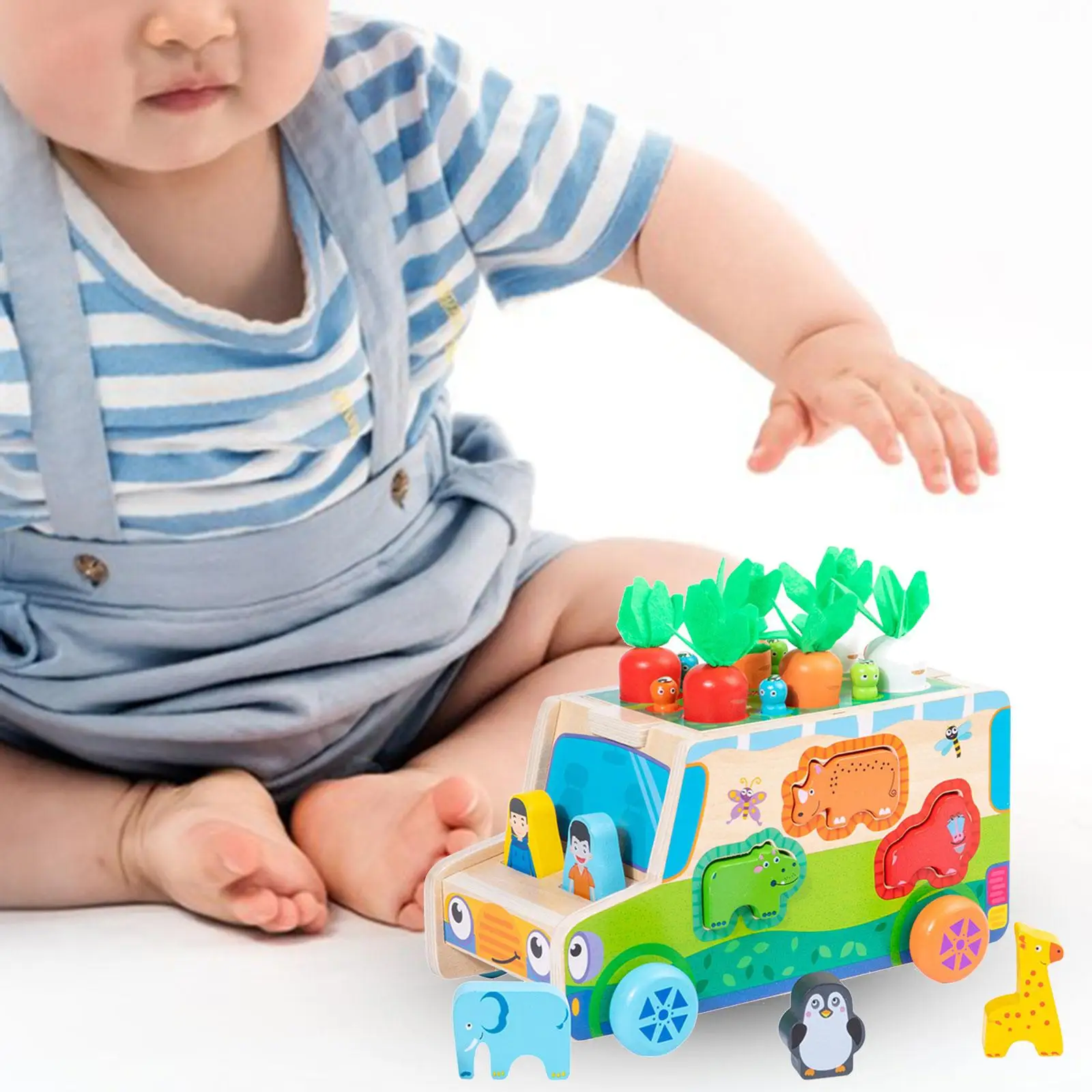 

Развивающая игрушка «Урожай моркови», пазл с развивающими руками, деревянная игрушка-животное, игра для ловли червей для детей, праздничный подарок для мальчиков и девочек