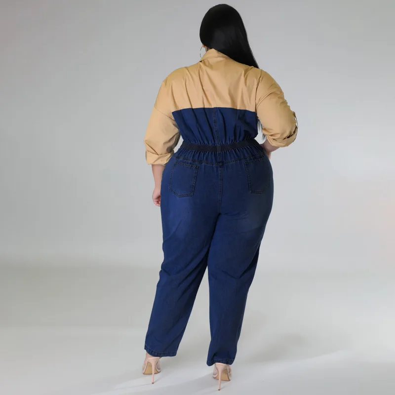 Рисунок 5 - Женский джинсовый комбинезон в стиле пэчворк