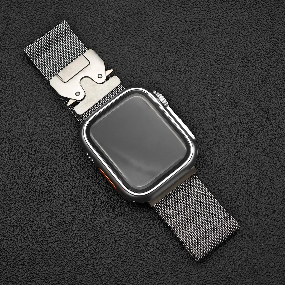 Milanese Starp+Case for Apple Watch Band 46mm 42mm 45mm 44mm 41mm 40mm Upgrade Ultra 2 49mm Iwatch Series 10 9 8 7 6 SE 5 4