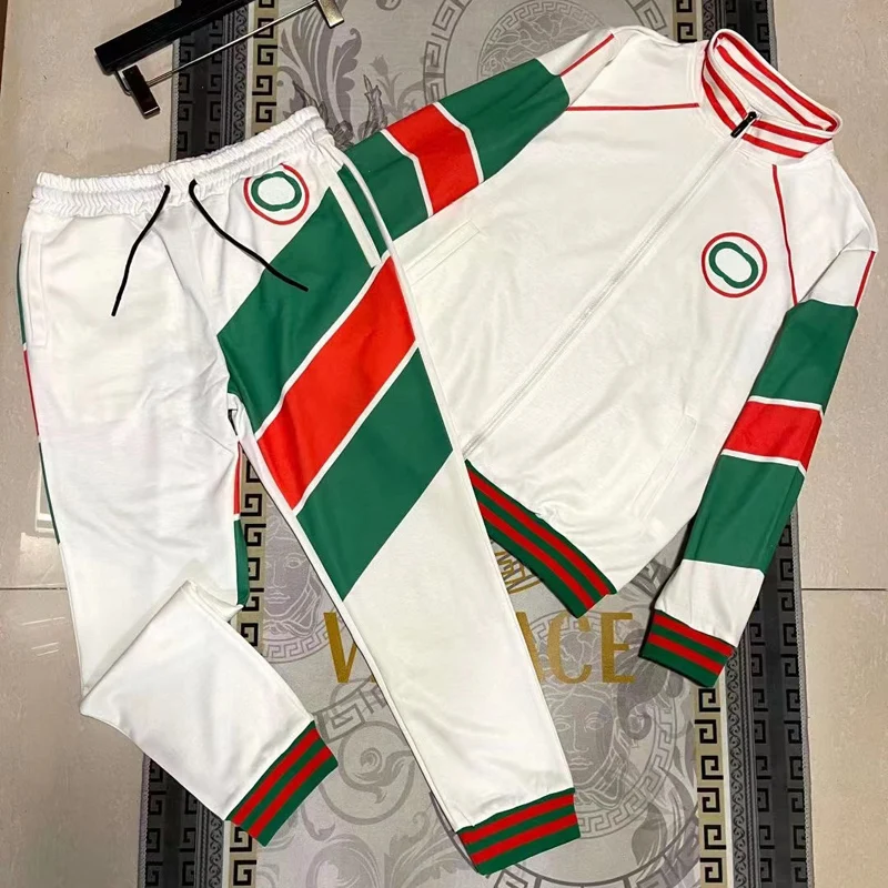 

high qualityEurope's latest men's casual sportswear suits women's long-sleeved trousers fashion zipper two-piece set