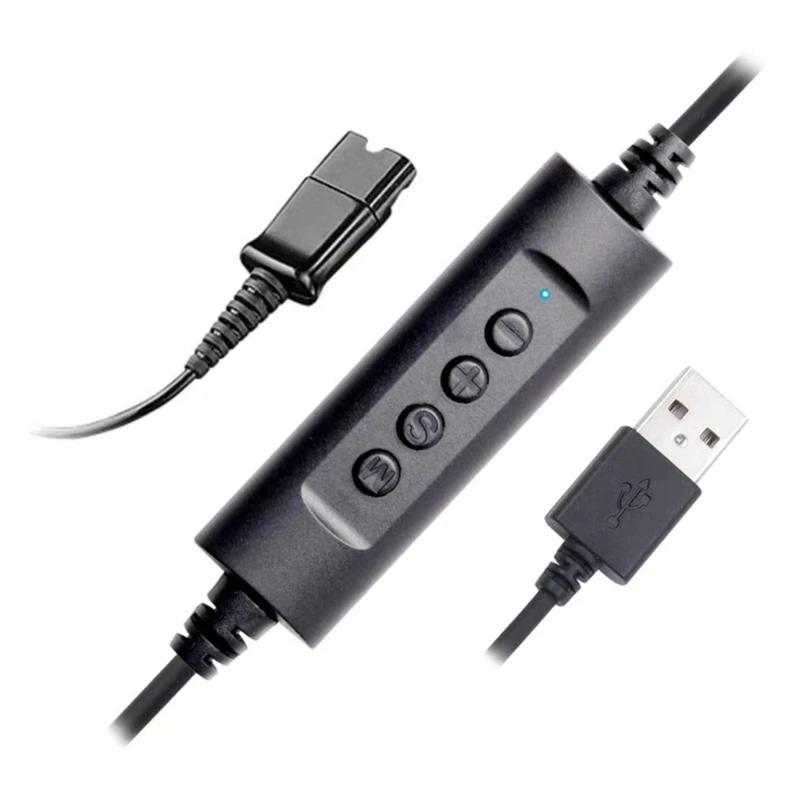 

USB-коннектор QD, кабель для гарнитуры для колл-центров, онлайн-классов и встреч, быстрое отключение чистого звука, кабель QD