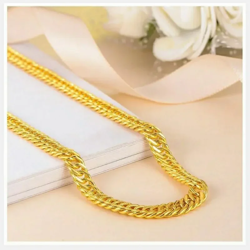 Имитация 100% чистого 18-каратного золота большой яркий мужской модный плечевой