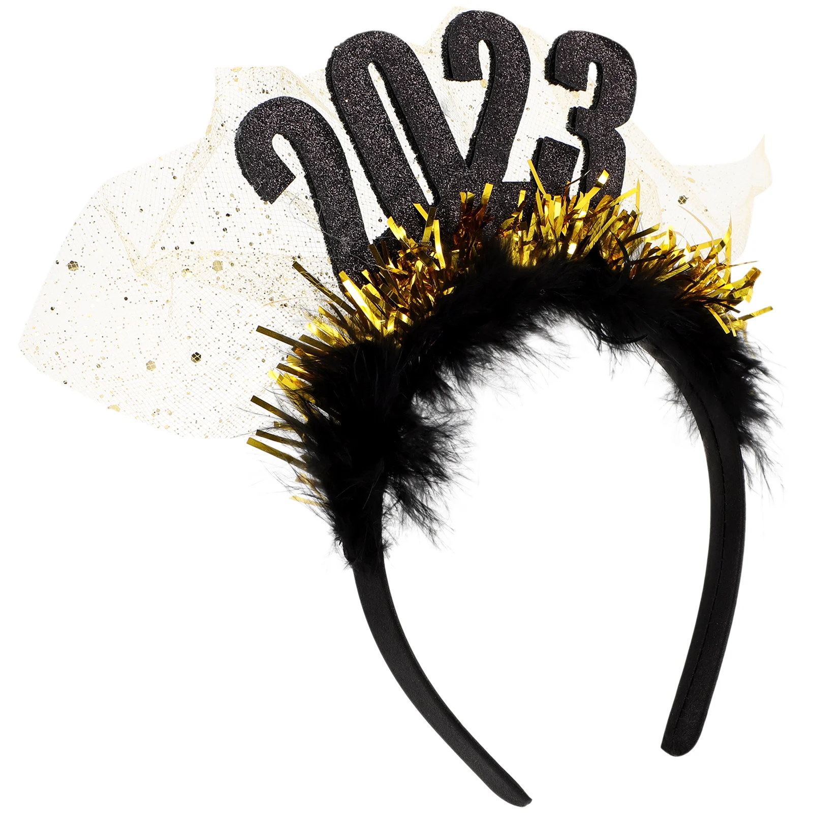 

Party New Year Years Decor Headband Hair Costume Eve Headdress Festival Spring Props Happy Christmas Hairband Decorations