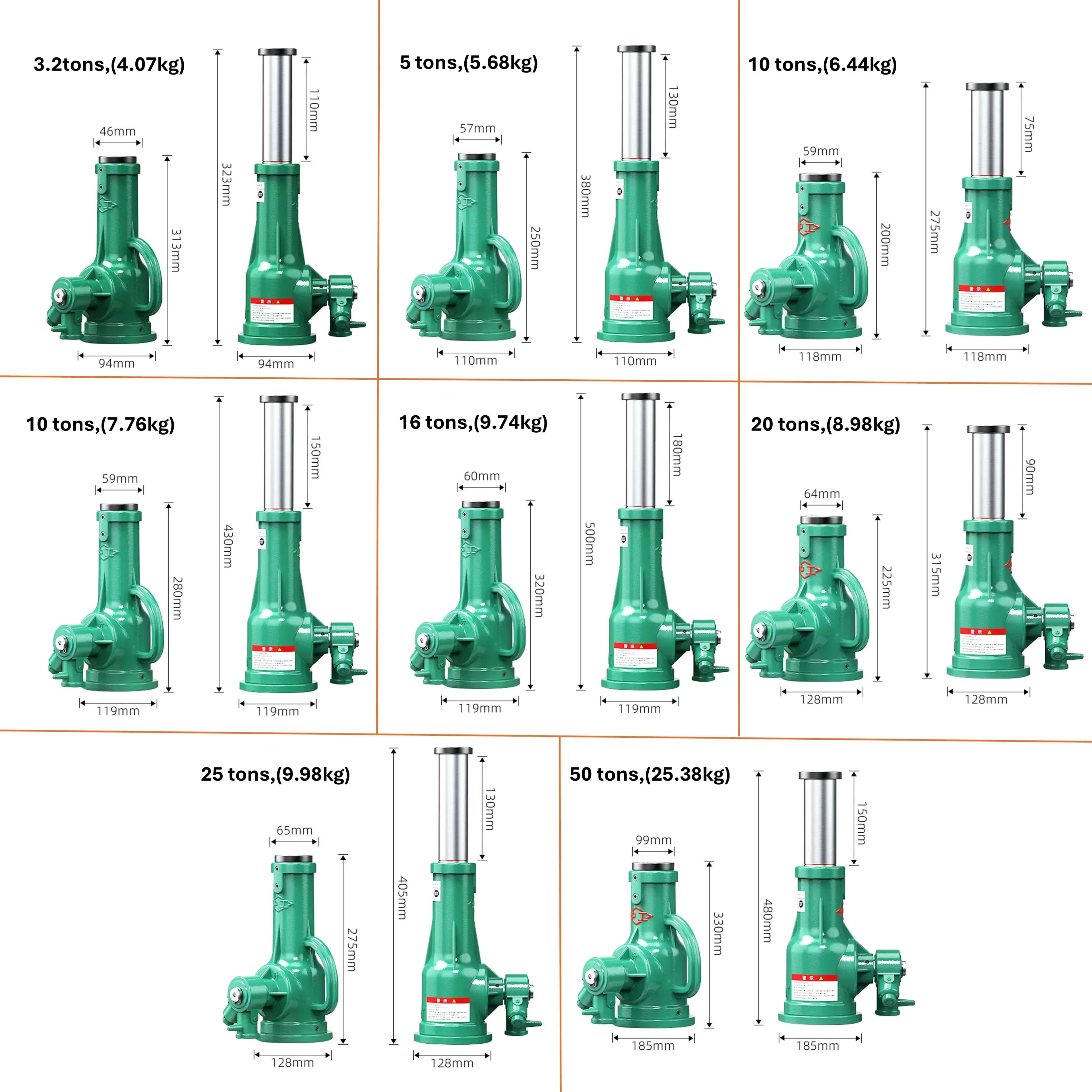 Szybki 50-tonowy siłownik hydrauliczny z silnikiem acro przyczepa oszczędzająca pracę narzędzie do podnośnika ręcznego na sprzedaż