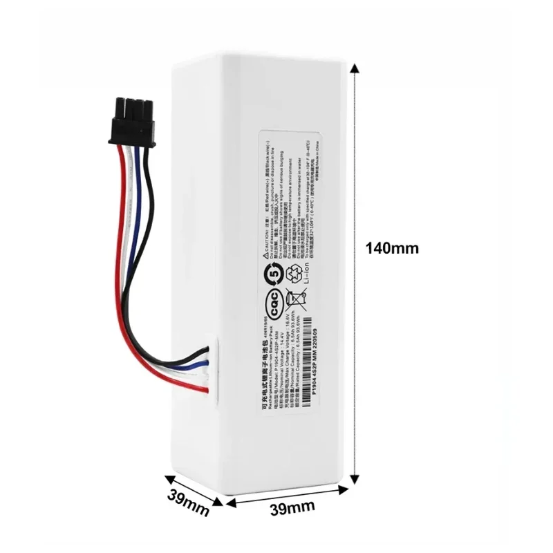 14 4 В пылесос 1C аккумулятор 5600 мАч робот-пылесос подходит для XIAOMI Mija STYTJ01ZHM