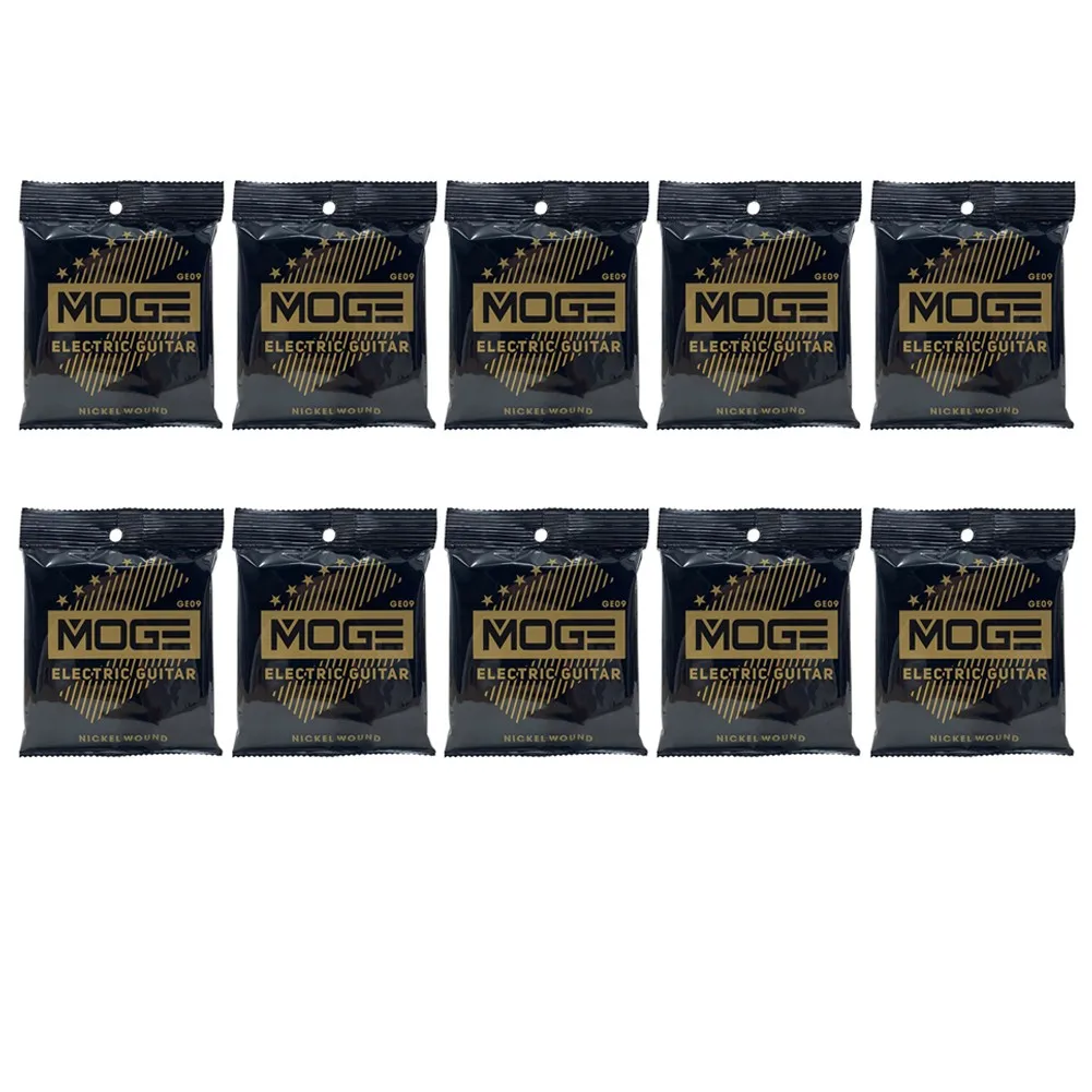 

10 Set 6 Strings Practiced Nickel Plated Steel Guitar Strings For Electric Guitar GE09 Beginner Learner 09-42inch Extra-light