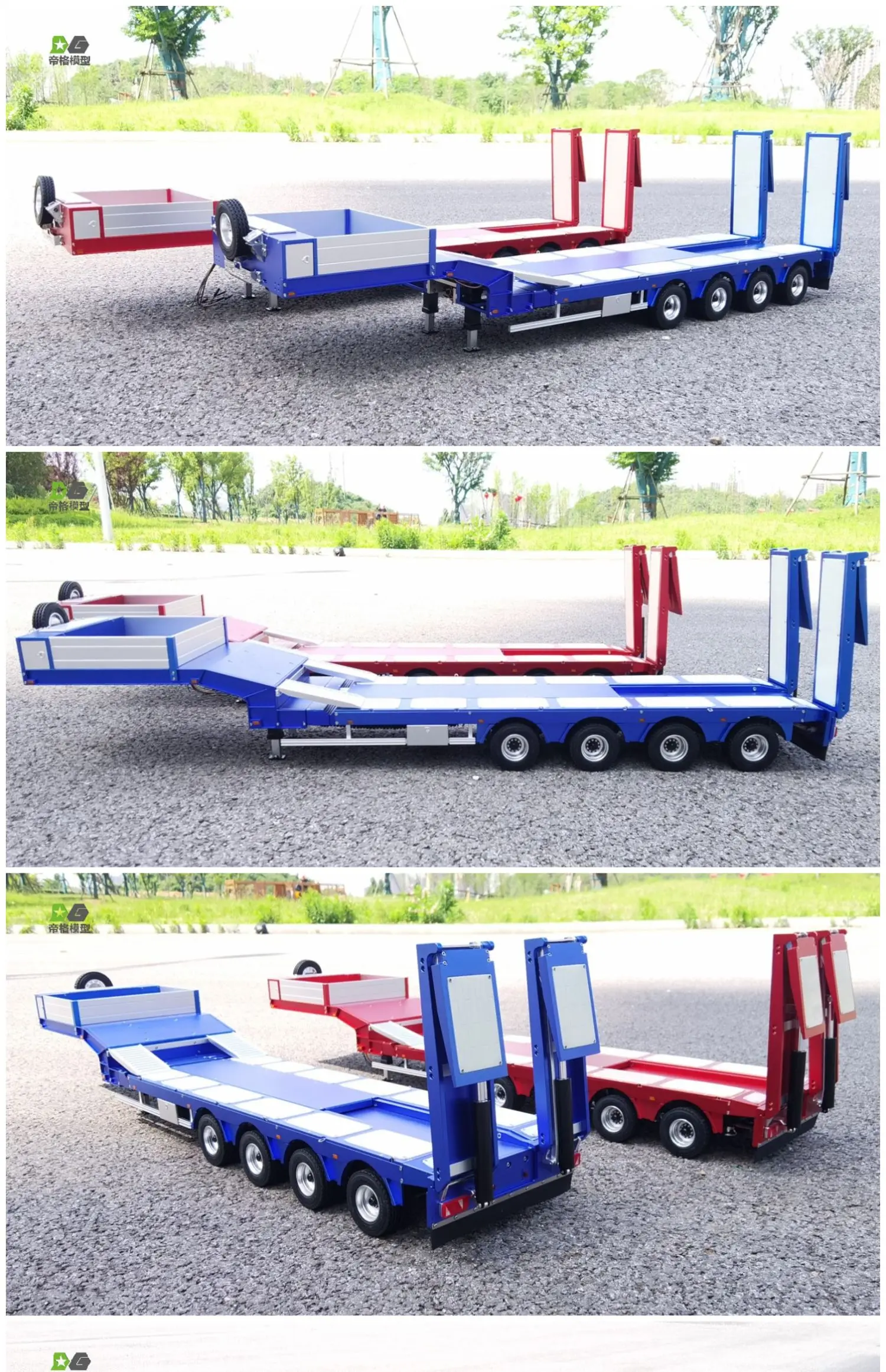 Электрическая каретка для TAMIYA 1/14 RC грузовик тягач металлический Гусеничный