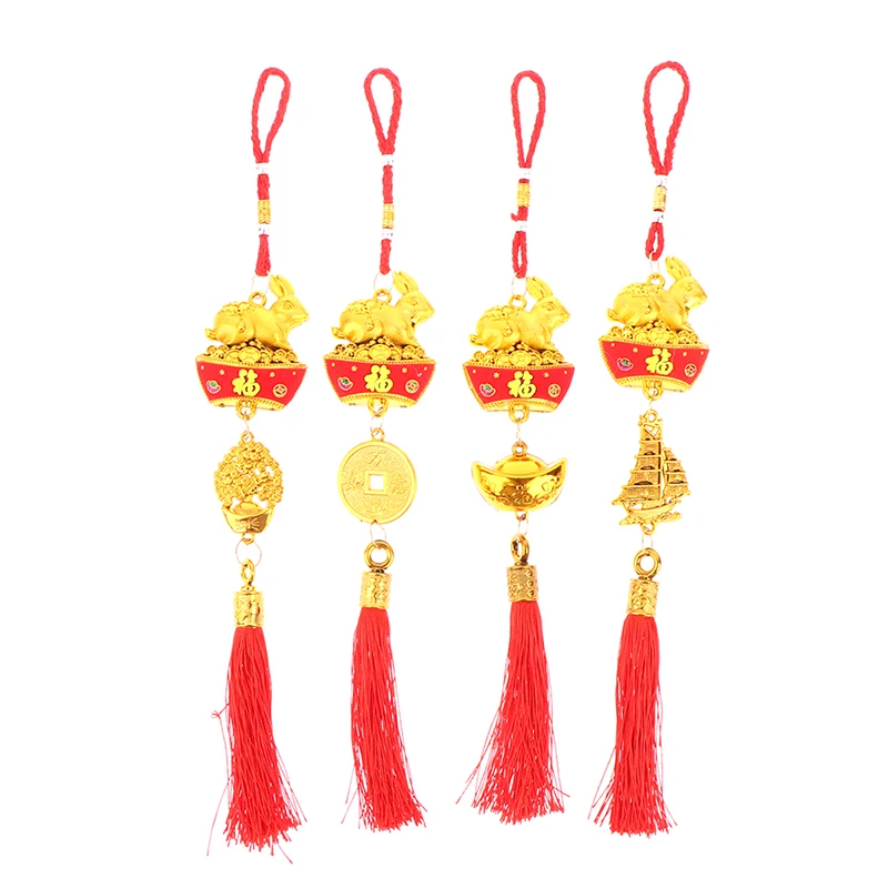 

1 шт., пластиковый позолоченный Кролик 2023 года со знаками Зодиака