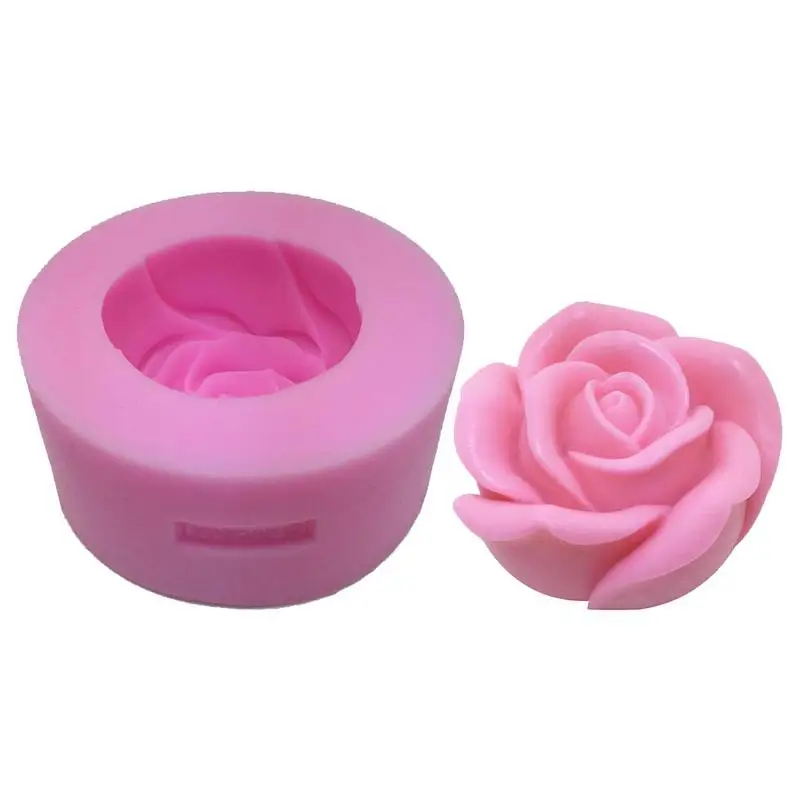 

Rose Soap Mold Soap Making Mold With Delicate Rose Shape Silicone Molds For Soap Making 3D Rose Candle Mold With Clear Texture
