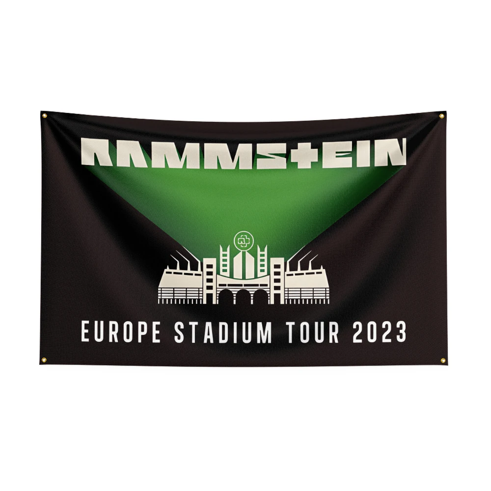 

90x150cm Rammste Rock Band Flag Polyester Printed Music Banner For Decor ft flag banner