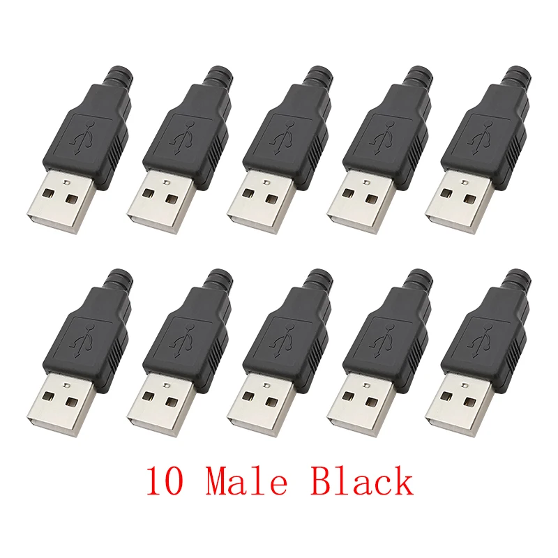 

USB 2.0 разъемы паяемые 4-контактные
