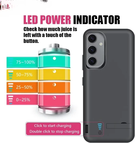 Чехол для зарядного устройства Samsung Galaxy S25, чехол для портативной зарядки, аккумулятор, внешний аккумулятор, внешний аккумулятор, Capa 5000