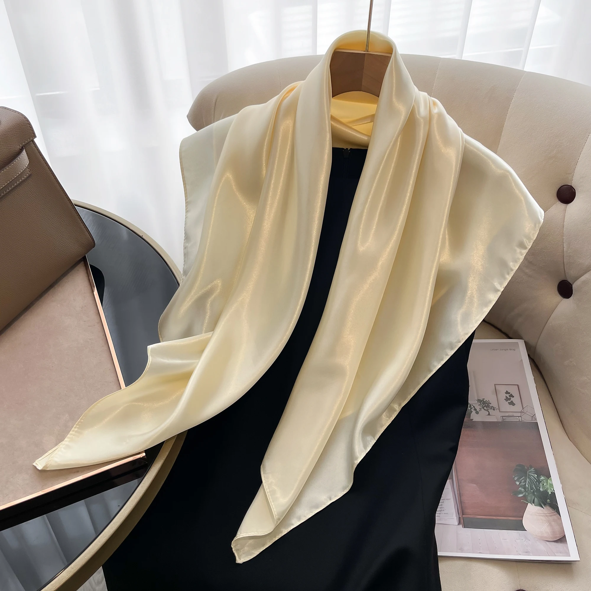 2024 Роскошный Шелковый Шарф Для Женщин Летний Квадратный Платок Модный Бренд Irojeff