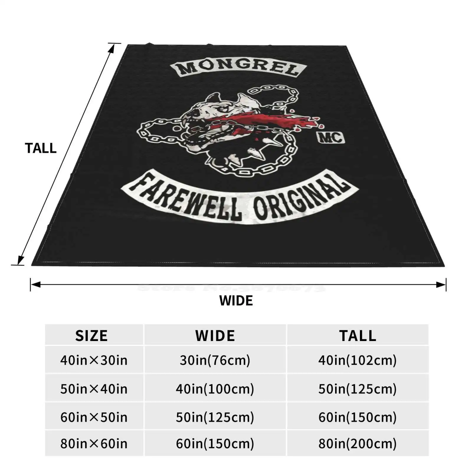 Оригинальные супертеплые мягкие одеяла Days менеджера Mongrel Farewell Mc накидка на
