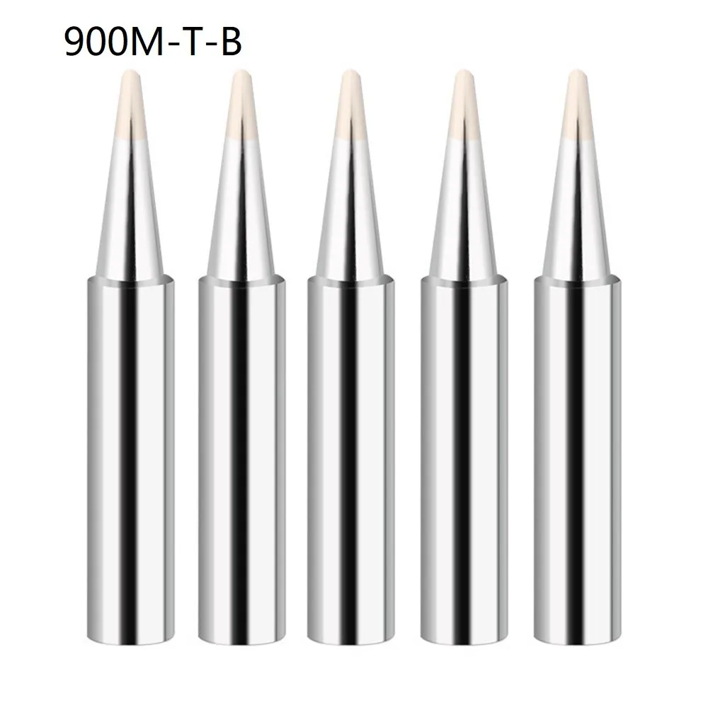 

5pcs Lead-free Solder Iron Tip I/B/K/2.4D/3C 900M Pure Copper Welding Head BGA Soldering Tools For 936 852d+ 909D Rework Station