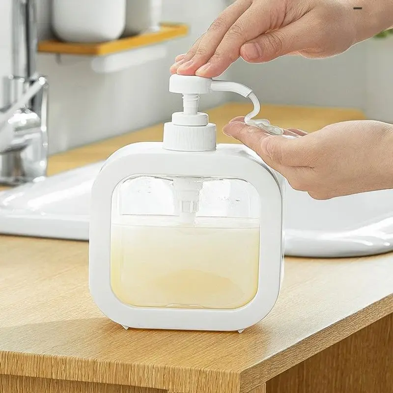 

500ML Household Soap Dispenser Shampoo Hand Soap Laundry Liquid Sub Bottling Press Type Bathroom Shower Gel Bottle
