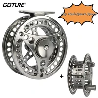 goture fly fishing reel large arbor 34 56 78 910wt precise cnc machine cut coil with spare spool fly reels