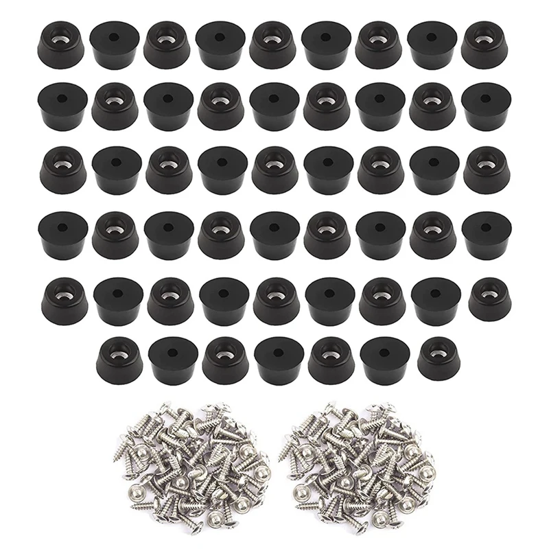 

104PCS Rubber Feet For Cutting Board (0.31X0.59Inch) Anti Scratch Rubber Cutting Board Feet For Chairs & Other Furniture