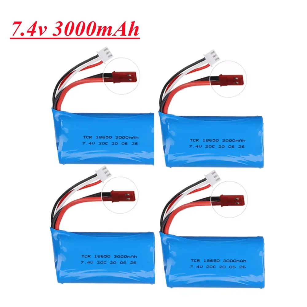 

3000mAh 2S 18650 lipo battery For Remote Control helicopter Car Boats Toys parts upgrade 7.4V 20C 3000mAh Li-po battery Jst