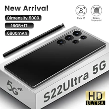 Celular S22 Ultra Smartphone Original 16GB+1TB Andriod Cellphones 6800mAh 64MP 5G Network Unlocked Mobile Phones Global Version