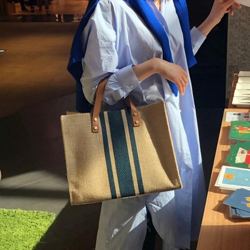

Bag Women 2023 Korean Version Women Carrying Briefcase Professional Commuting Bag Fashion Canvas Bag Large Capacity Bag